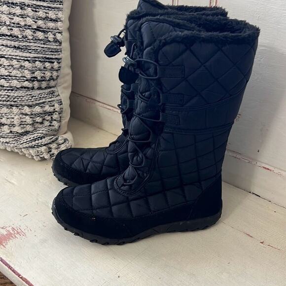 Magellan size 6 tall black quilted winter boots - Picture 1 of 3